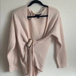 Forever 21 pink adjustable sweater